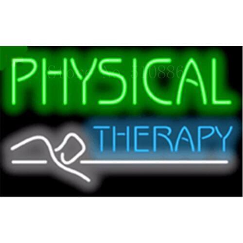 17*14" Physical Therapy NEON SIGN REAL GLASS BEER BAR PUB LIGHT SIGNS store display Packing Garage Bulbs Advertising Lights