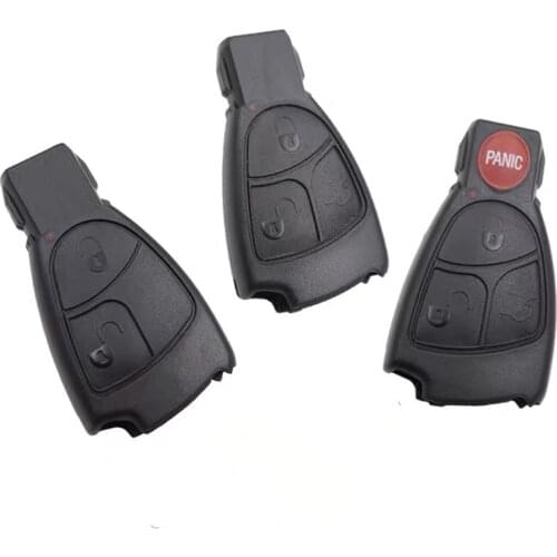 Reemplazos de carcasa de llave a distancia de coche Fob para Mercedes BenzC200 E280 S350 W220 W204 S320 Clave 2/3/4 botones