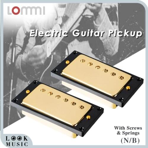 2 Sets Gold Humbucker Neck Bridge Pickups Bridge & Neck Electric Guitar Humbucker Pickups Set Guitar For Les Paul LP EPIPHONE