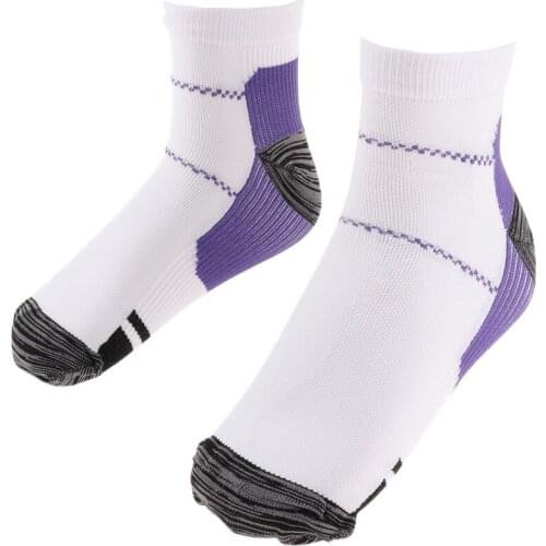 2Pcs Nylon Plantar Fasciitis Compression Socks Foot Arch Support