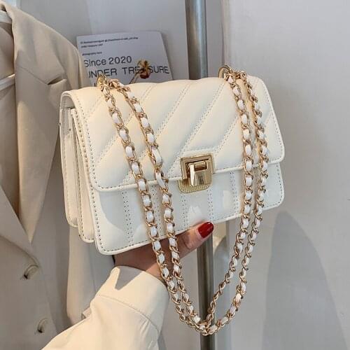 2021 Women Chain Shoulder Bag Female Crossbody luxury designer Handbags and Purse Bags White Black Small Flap Prom Bags bolsos
