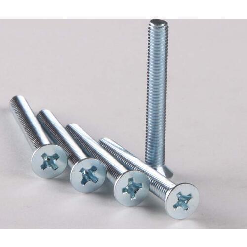 25PCS Phillips Countersunk Head Machine Screws Teeth Flathead Machine Screw M5*10 GB819