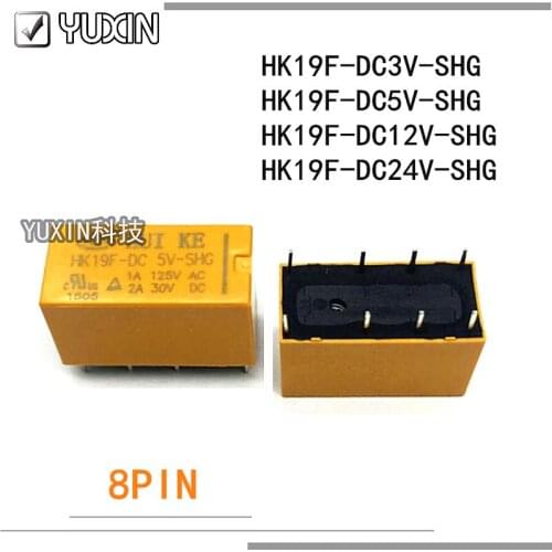 5PCS/LOT 100%Original&New Relay HK19F-DC5V-SHG HK19F-DC12V-SHG HK19F-DC24V-SHG HK19F DC5V SHG HK19F DC5V/9V/12V/24V SHG