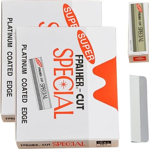 100PCS Stainless Steel Safety Hair Razors Blades Women Eyebrow Trimmer Knife Blades for Makeup Sharp Hair Shaving Blades HD0001