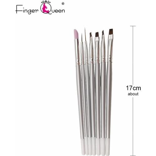 7pcs Nail Brush Set Polishing Pen Light Therapy Pen Liner Pen Drawing UV Gel Sculpture Manicure Tools Nail Pen