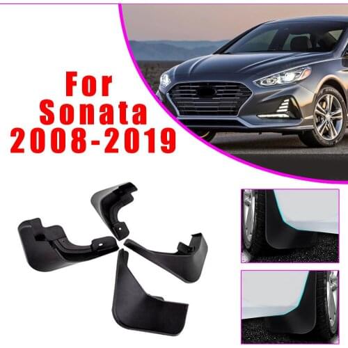 Car Mud Guards For Hyunda Sonata 2018 2019 Front Rear Splash Guards Over Fender Kit Car Fender Accessories 4Pcs Car Styling