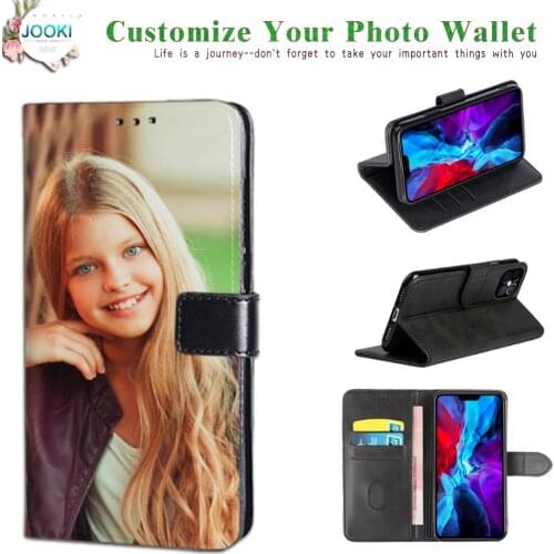 Xiaomi 11 Lite Custom Phone cover ,xiaomi 11 Pro Your pictures Text Logo Image Personalized Wallet Leather case for xiaomi Mi11