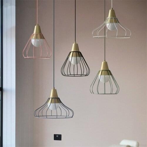 Designer Iron Net Pendant Lights Living Room Bedroom Hall Lamps Dining Room Restaurant Bar Stairs Study Hanging Lights Fixtures