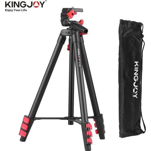 KINGJOY VT-832 Tripod For Camera Portable Photography Tripods Camera Photo Video Tripod Stand Monopod Trepied for SLR DSLR