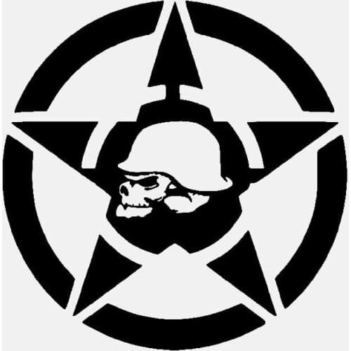 Creative Skull Star Car Sticker Accessories Window Decal Decoration PVC15cm X 15cm Windshield Rearview Mirror