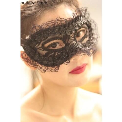 Celebrity Masque Lace Veil Mask Prom Halloween Banquet Private Party Mask Couple Mask