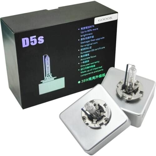 Bedehon HID Xenon Bulb Brightness 42V 85V 25W 35W D5S 4300K 5000K 6000K 2500Lm 2 PCS 12 Months Warranty Headlights Free Shipping