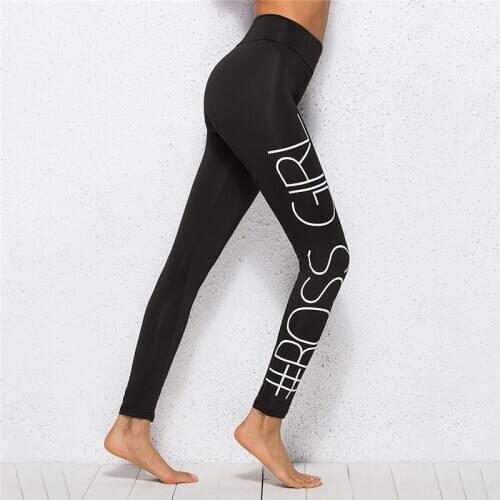 Brand Sexy Women Legging Letter Printing Fitness Leggins Fashion Slim Legins High Waist Leggings Woman Pants Seamless Workout
