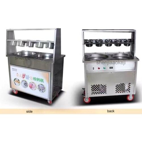Ice cream machine CE Ice cream machine ice cream, stainless steel pan fried ice cream