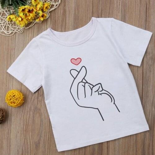 Korean Style Cute T-shirt Girl Funny Friends Dont Lie Simple Letter Printing Boys T Shirt Round Neck Fashion Leisure Kid Clothes