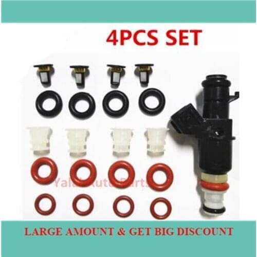 Fuel Injection Injector Repair Kit CM5 SN2045 16450-RAA-A01 16450-PPA-A01 For Honda 2003 UP for CR-V filter orings washer caps