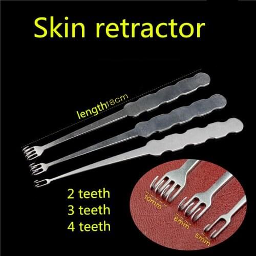 Hand foot surgery Orthopedic instrument medical Skin retractor 2 3 4 teeth Sharp hook distractor epidermis Tissue distractor