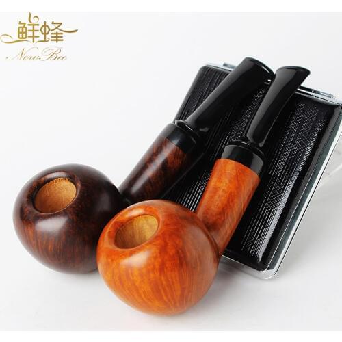 RU- Handmade Bruyere wood Tobacco Pipe Cigarettes Smoking Tobacco Pipe aa0247