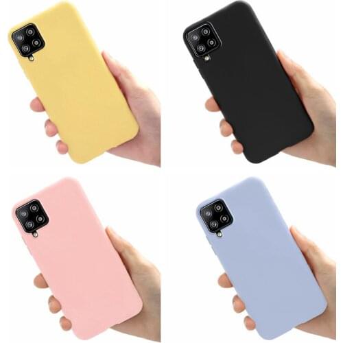 For Samsung Galaxy M62 Full Cover Silicone Phone Case For Samsung Galaxy F62 F12 2021 M 12 M 62 SM-M625F Matte Soft Coque Cover
