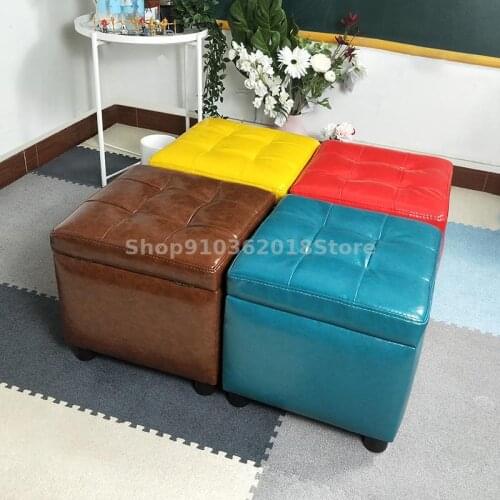 Shoe Changing Stool Household Living Room Sofa Footstool Storage Stool Can Sit On The Fitting Mesothel Stool And Wear Shoes Stoo