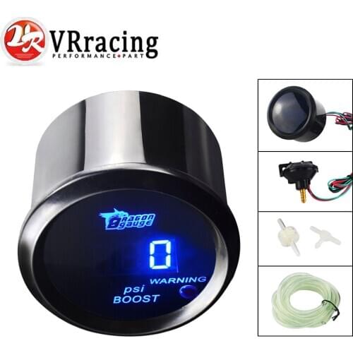 VR - Black Turbo Boost gauge Psi digital led 2 inch /auto gauge/tachometer/car meter/auto parts/car parts VR-TAG05-BP