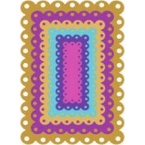 YINISE Rectangle FRAME Metal Cutting Dies For Scrapbooking Stencils DIY Album Paper Cards Decoration Embossing Folder Die Cuts