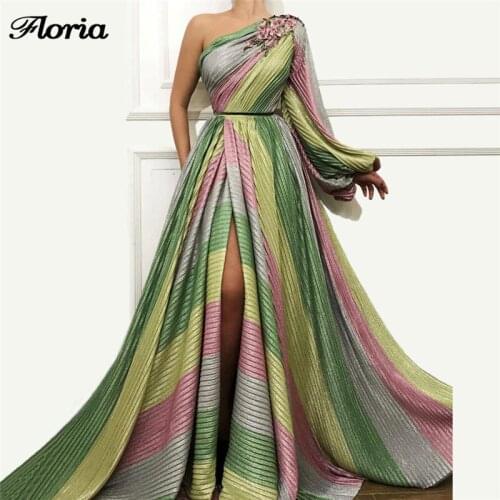 New Multi Color Evening Pageant Dresses Arabic Aibye Turkish Muslim African Formal Prom Dress Abendkleider 2019 Robe de soiree