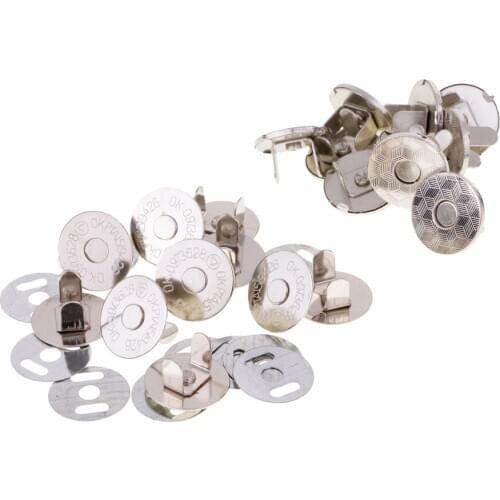 10 Set Purse Snap Clasp Magnet Button For Closure Purse Handbag Clothes