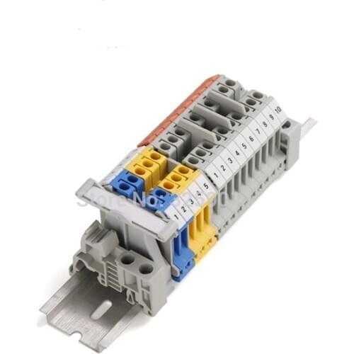 100PCS ZB5 Numbers UK3N Din Rail Terminal Blocks Maker Strips Label plastic white