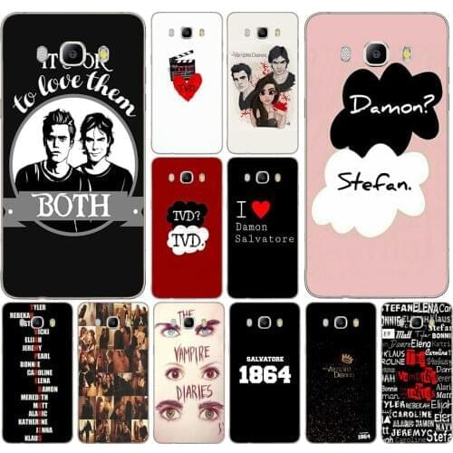 108DD The Vampire Diaries 02 Soft Silicone Case Cover for Samsung Galaxy a3 a5 2017 A6 A8 2018 j3 j5 j7 2016 2017