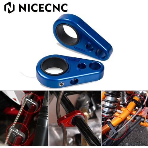 25mm CNC ATV A-Arm Brake Line Clamps For Yamaha Grizzly 125 300 350 400 450 550 600 660 Raptor 700 700R 600 For Polaris Honda