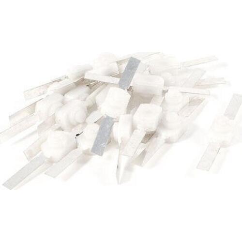 250VAC 1.5A Horizontal 2-Terminal White Round Push Button Torch Switch