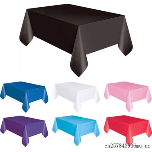 50pcs Disposable Table Cover Cloth Birthday Tablecloth Covers Desk Cloth Wipe Covers for Party Wedding Decoration