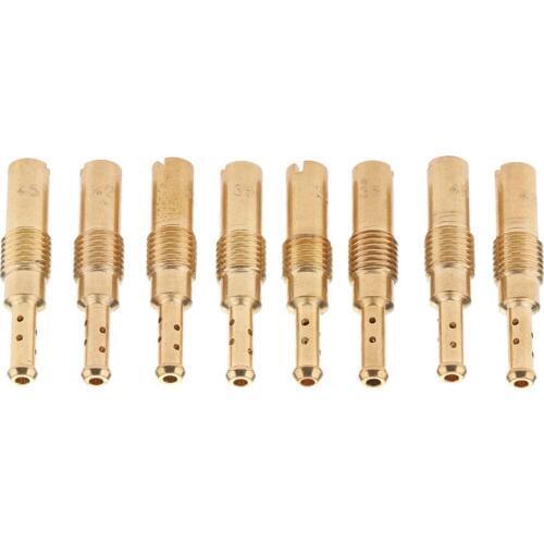8pcs Set Slow/Pilot Jet fits for PWK Keihin OKO CVK Carburetor Repair 32,35,38,40,42,45,48,50