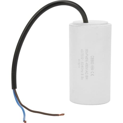 CBB60 Eco-Friendly Motor Running Capacitor 450V 60uf ESR 0.2 For Household Electric Appliance