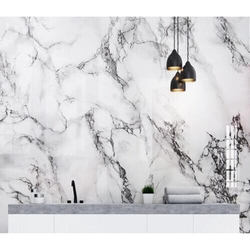 Black White Marble Wallpaper for Bedroom Photo Contact Wall Paper HD Printed Abstract Murals Paper Wall Decor Home Improvement