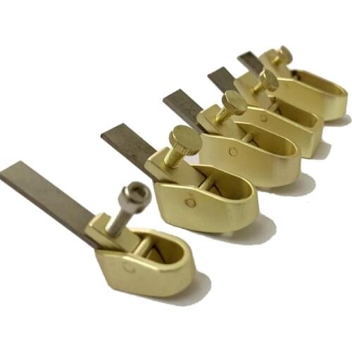 Woodworking Plane Cutter Curved Sole/ Flat Bottom Metal Brass Luthier Tool for