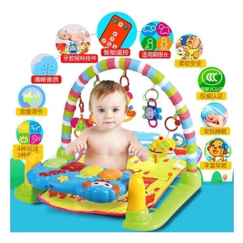 Play Mat Baby Toys gimnacio bebe alfombra musical crawling mat electric music suelo bebe speelmat babygym play gym 80*94*52cm