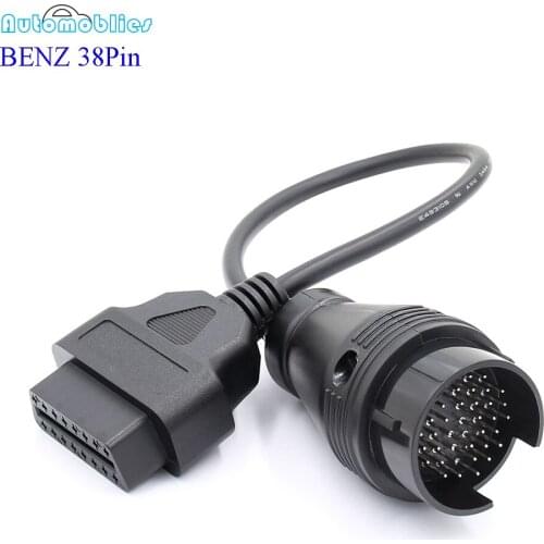 Diagnostic Cable for Mercedes 38Pin Adapter to 14Pin for BENZ Sprinter OBD OBD2 Connector Diagnostic Tool Adapter Benz38 Pin