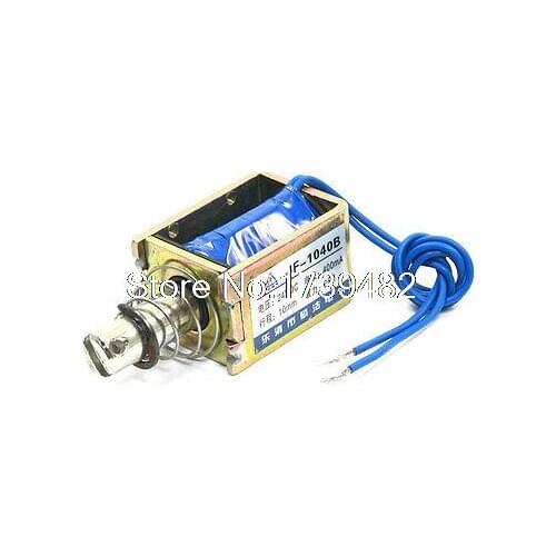 DC24V 400mA 25N/10mm Pull Push Type Two Wired Solenoid Electromagnet