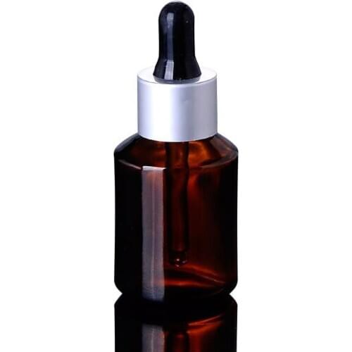 300pcs 30ml Amber Glass Dropper Bottle Refillable Tea Tree Oil Essential Aromatherapy Perfume Container Liquid Pipette Bottle