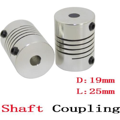 1pcs 5x8mm CNC Motor Jaw Shaft Coupler 5mm To 8mm Flexible Coupling OD 19x25mm wholesale Dropshipping 4/ 5/6/6.35/8/9.5/10/12mm