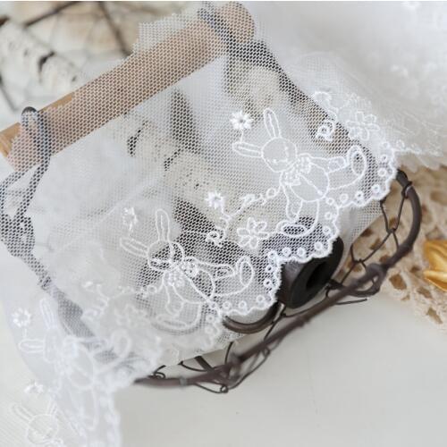Hot sale Little bear net yarn embroidery roses net yarn embroidery lace accessories H1003