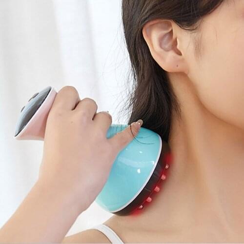 Infrared Back Foot Head Massager Scalp for Body Neck Electric EMS Stimulates Relax Machine Acupoint Massage Health Care