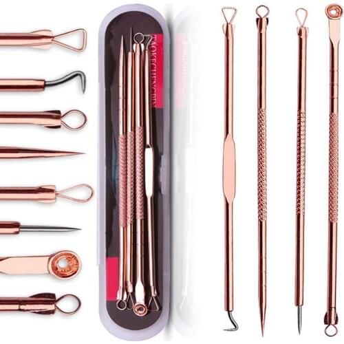 Blackhead Pimple Remover Tools Comedone Extractor Acne Removal Kit for Blemish Whitehead Popping Zit Removing Health and Beauty
