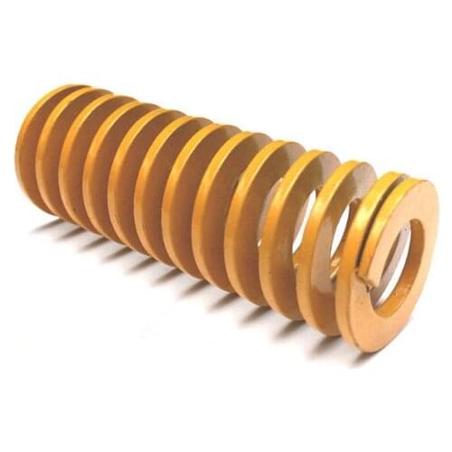 2Pcs Yellow Spiral Stamping Compression Die Spring25x12.5x 20/30/50/60/80/100mm