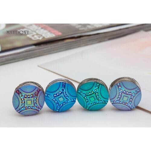 XT74 fashion headwear scarf magnet brooch Round hijab clips