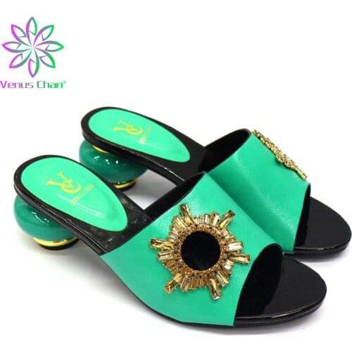 Latest Luxury Shoes Women High Quality African Wedding Shoes 2021 Special Arrivals Wedding Nigeriain Shoe Italian Pumps