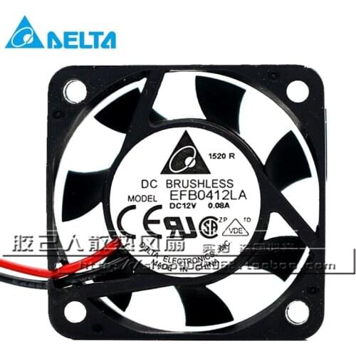 New original EFB0412LA 4cm 4010 12V 0.08A two-wire silent cooling fan