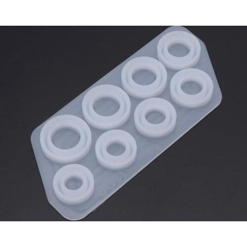Flat Rings Mold Collection Handmade DIY Making Ring Jewelry Silicone Mold Crystal Epoxy Mould